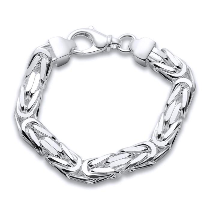 Sterling silver bracelet: King bracelet silver 10mm