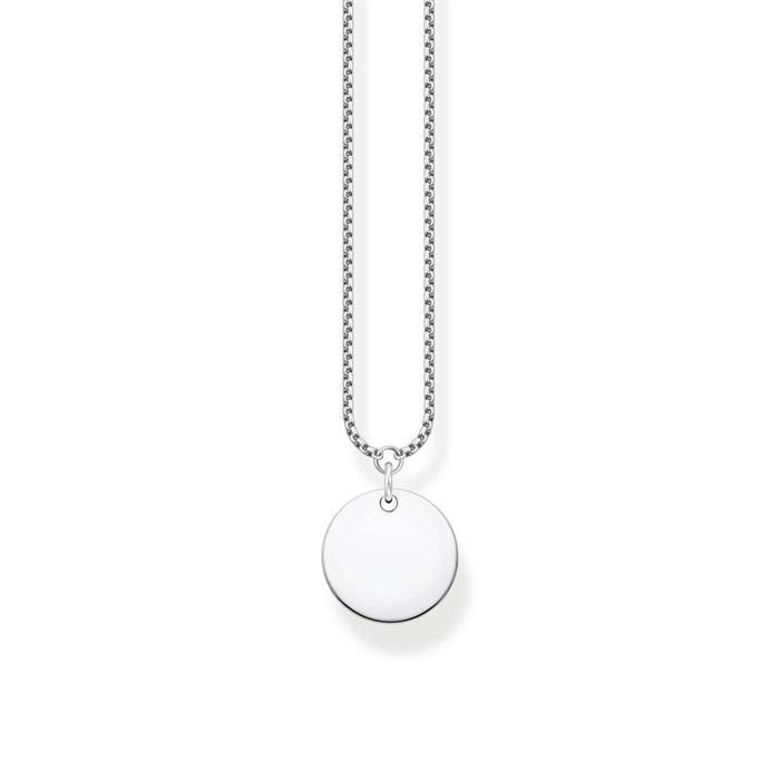 Venetian necklace in 925 sterling silver with engraving pendant