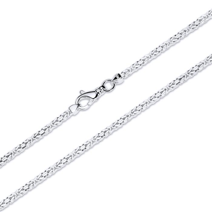 Sterling silver chain: Byzantine chain silver 2,5mm