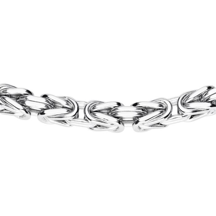 Sterling silver byzantine necklace for men, 3,0 mm