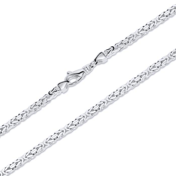 Sterling silver chain: Byzantine chain silver 3.5mm