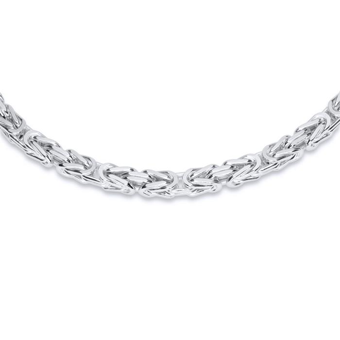 Sterling Silver Chain: Byzantine Chain Silver 3.5mm