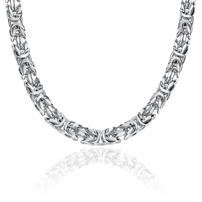 Gents byzantine chain from 925er silver, 7,0 mm