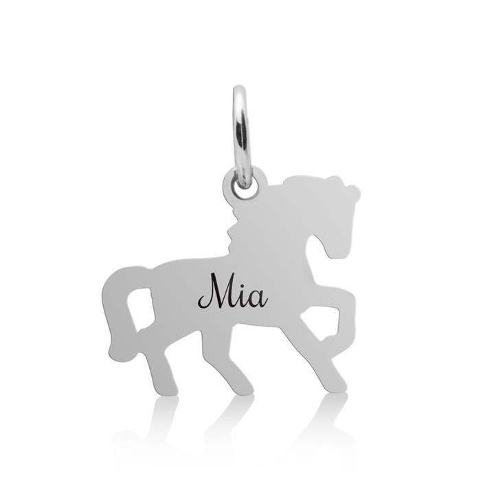 Horse necklace for children sterling silver