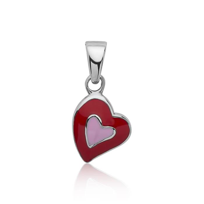 Sterling silver necklace for children with heart pendant