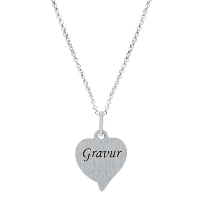 Necklace sterling silver incl. heart pendant