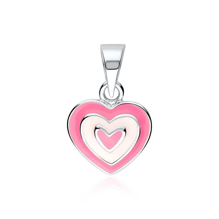 Pendant heart for girls from 925er silver