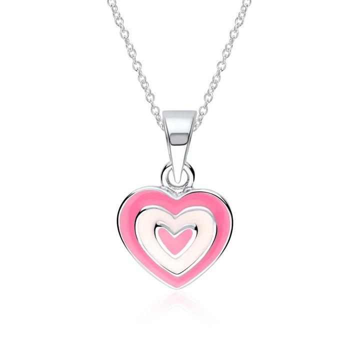 Pendant heart for girls from 925er silver