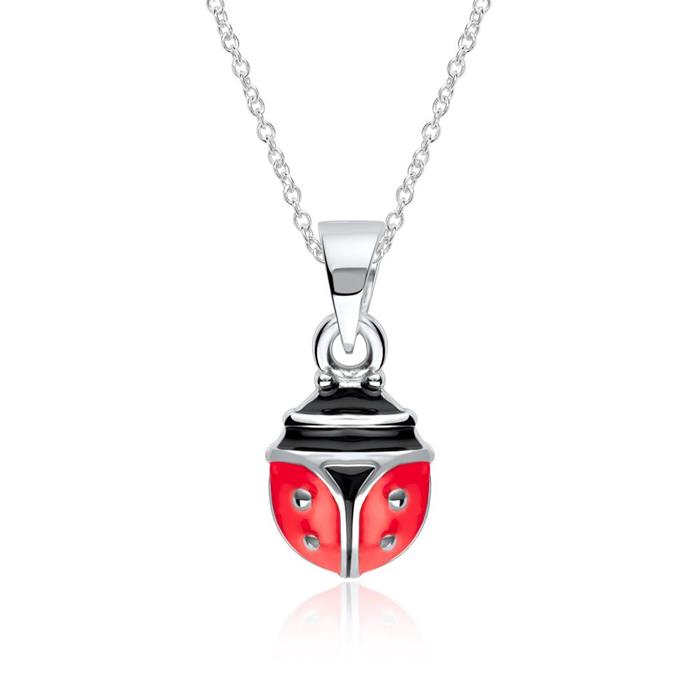 Pendant Ladybird For Girls Made Of Sterling Silver
