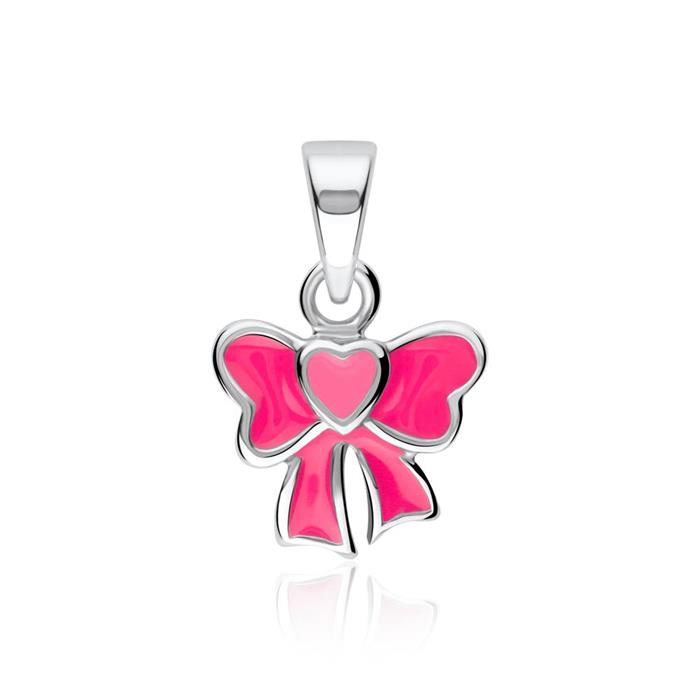 925 silver pendant bow for girls