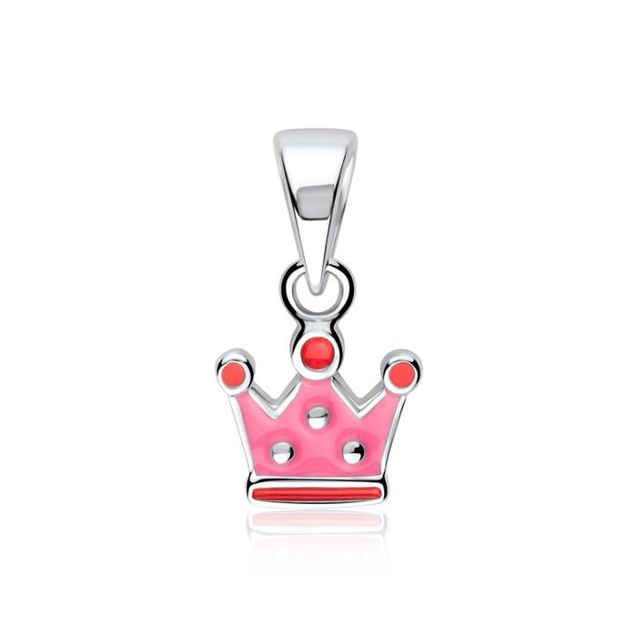 925 silver crown pendant for girls