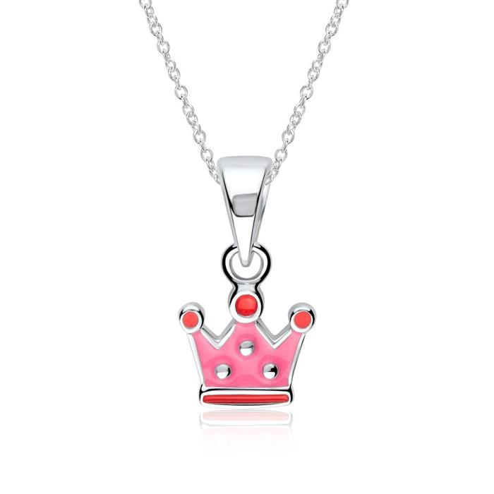 925 Silver Crown Pendant For Girls