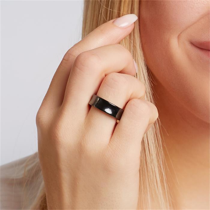 High Quality Scratch Resistant Black Ceramic Ring