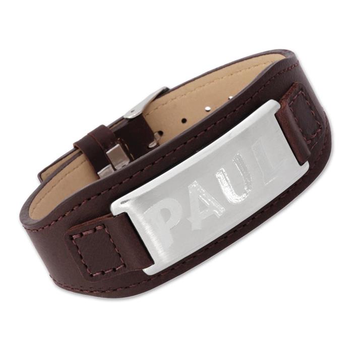 Leather Bracelet Engraving Plate Adjustable 17-22cm