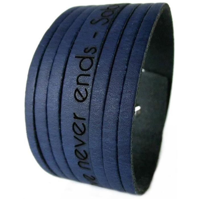 Leren armband anders. kleuren incl. lasergravure