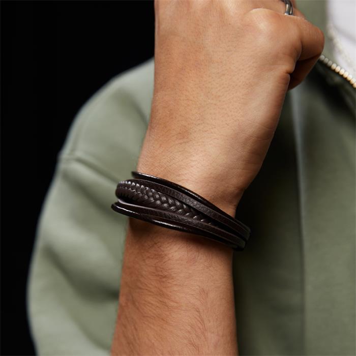 Bracelet in brown leather