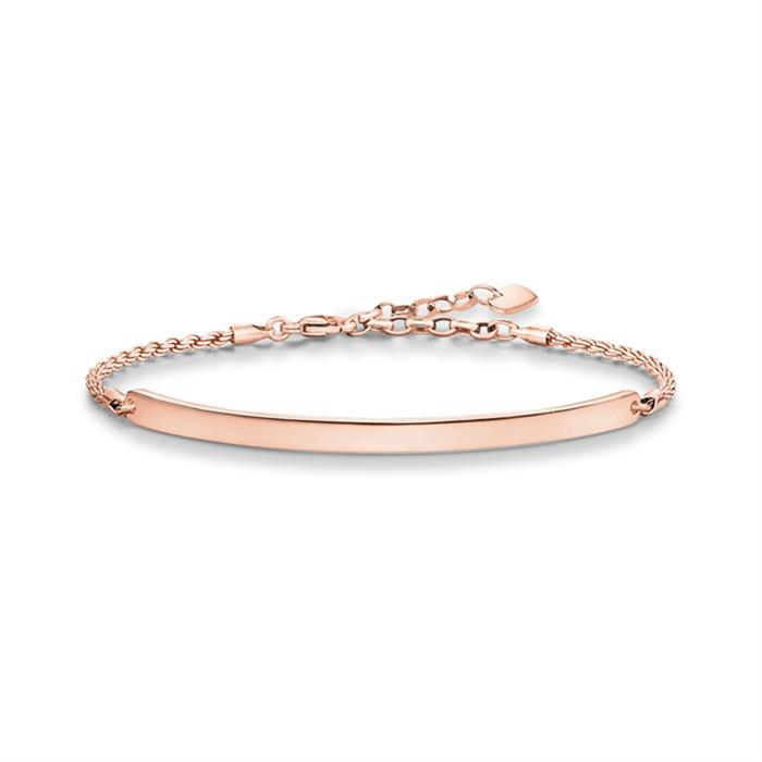 Armband zilver rosé