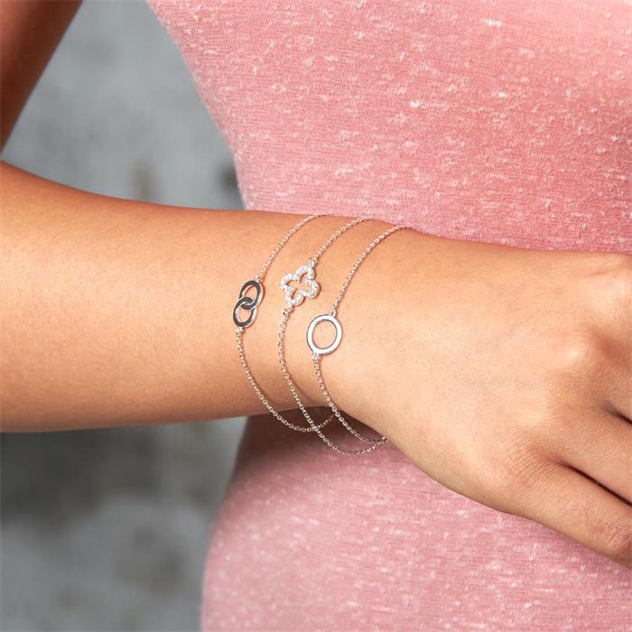 Sterling silver bracelet infinity mark