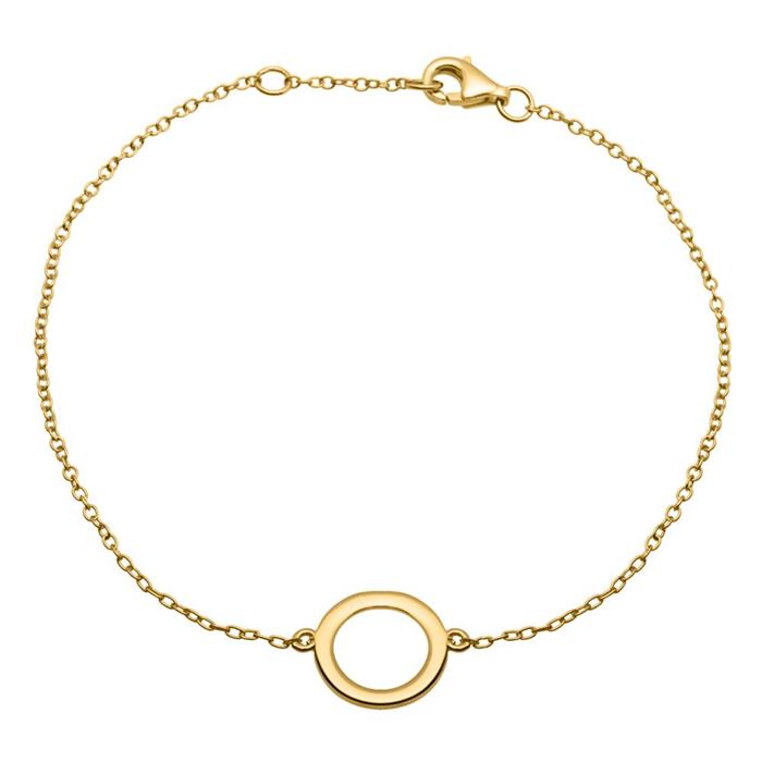 Pulsera de filigrana de plata chapada en oro