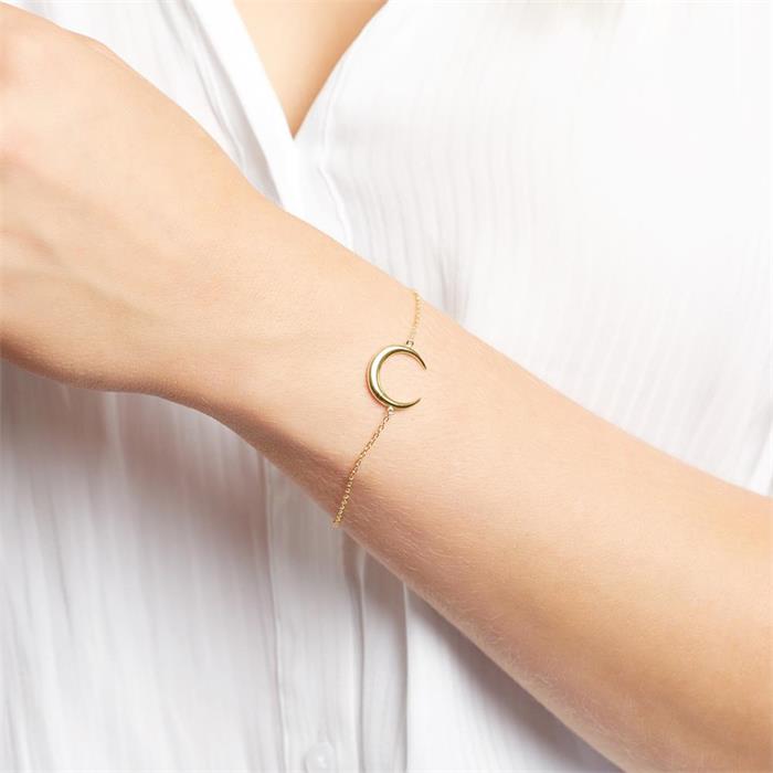 Half Moon Bracelet In Gold-Plated 925 Silver
