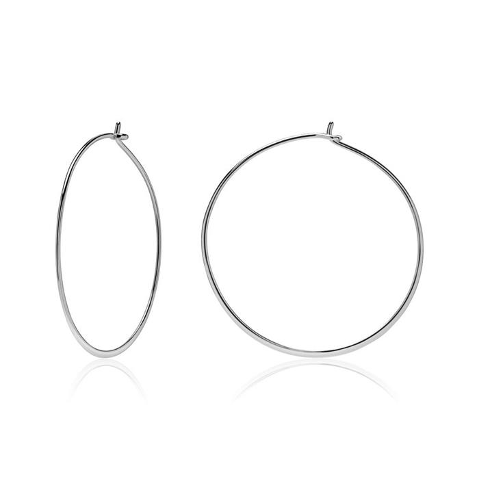 Hoops made of 925 silver