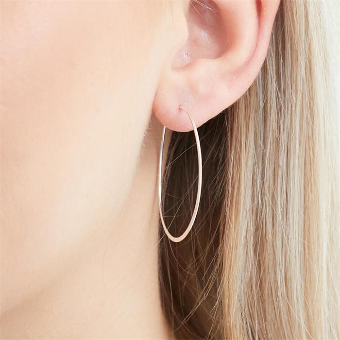 Hoops made of 925 silver