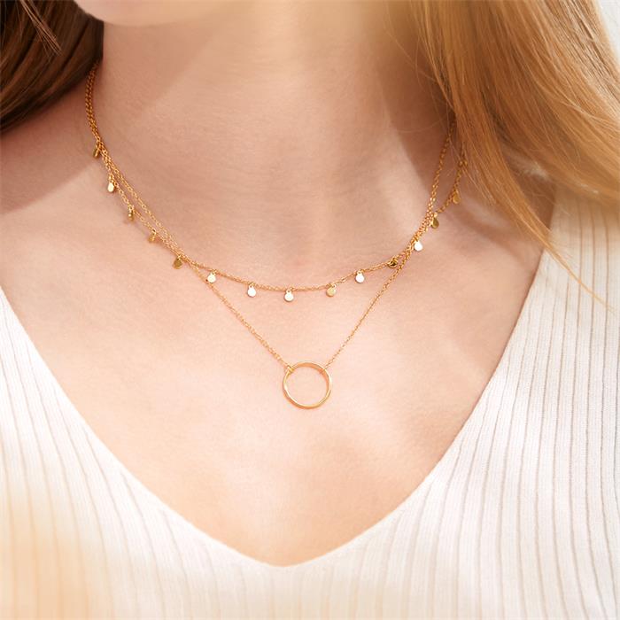 Gold-plated sterling silver chain
