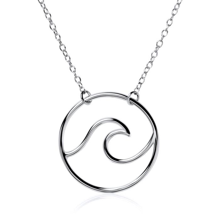 Wave necklace in 925 sterling silver