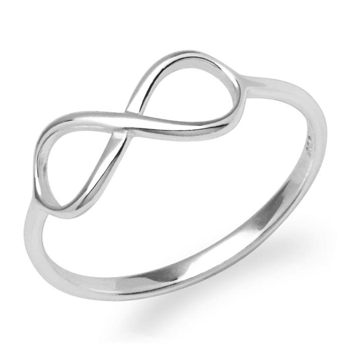 Zilveren ring oneindigheidssymbool 925 zilver