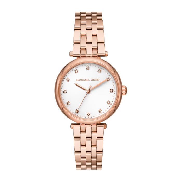 Diamond darci watch for ladies in stainless steel, rosé