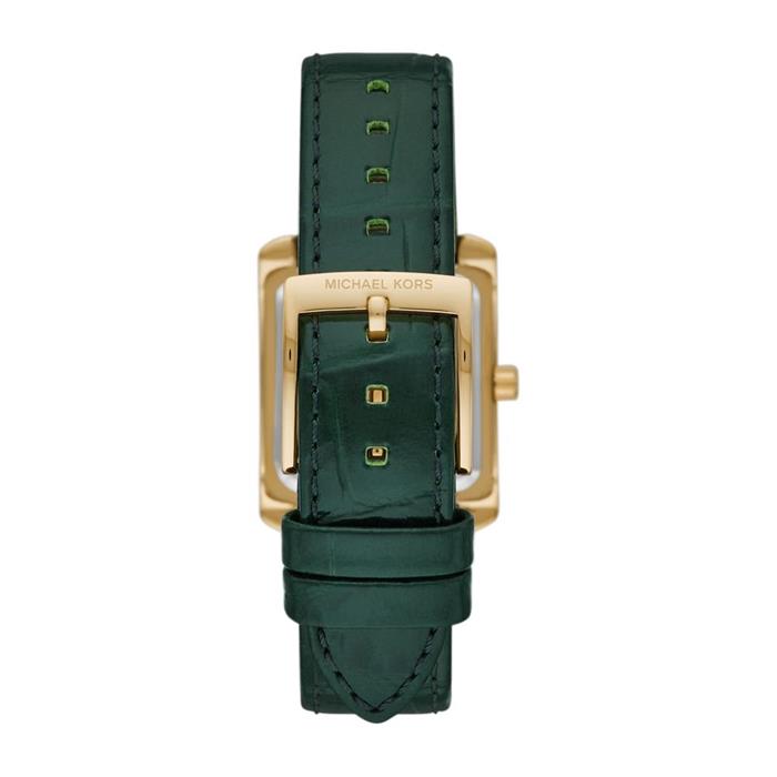 Michael Kors Ladies' Watch Emery With Quartz Movement, Green, Gold MK4697