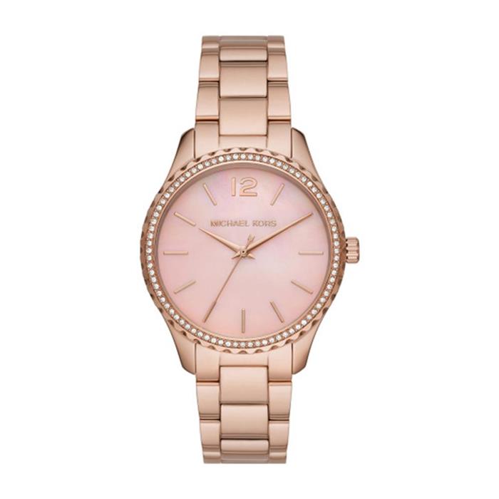 Layton stainless steel watch for ladies, rosé