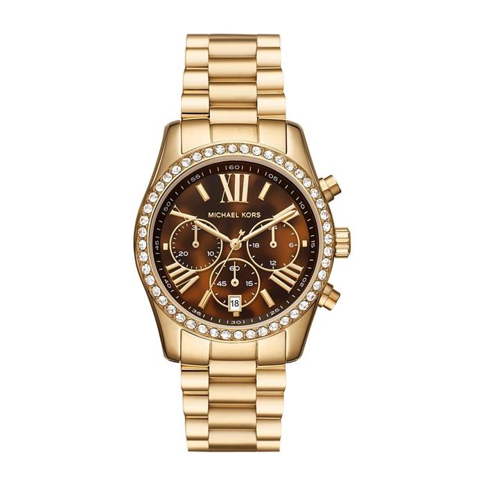 Quarz Chronograph Lexingotn für Damen, Edelstahl, gold