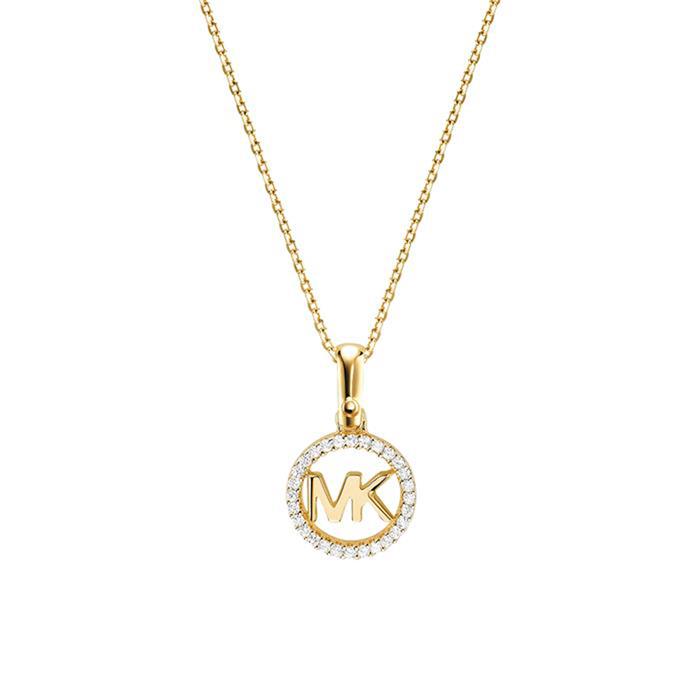 Michael Kors Ladies necklace gold-plated 925 silver zirconia MKC1108AN710