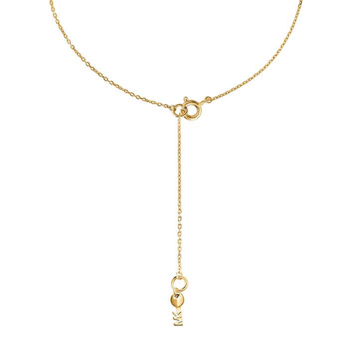 Ladies necklace made of gold-plated 925 silver with zirconia