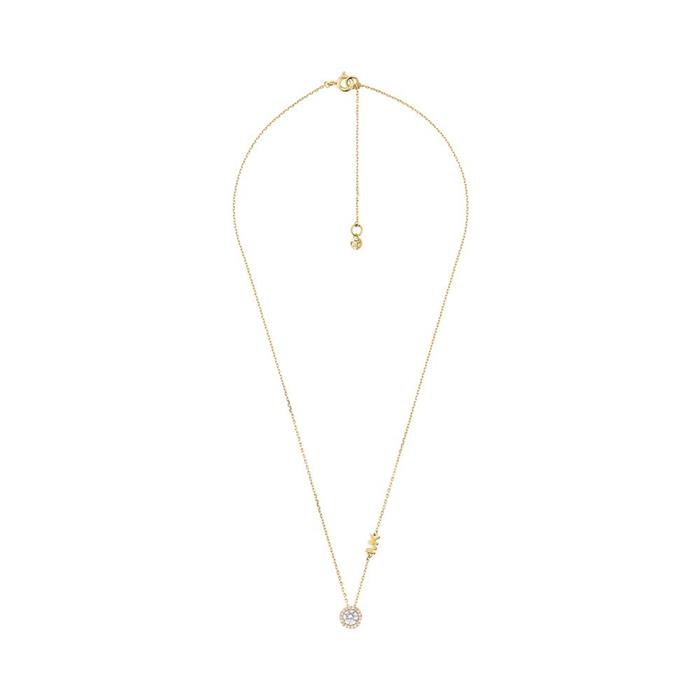 Necklace In Gold-Plated Sterling Silver With Zirconia