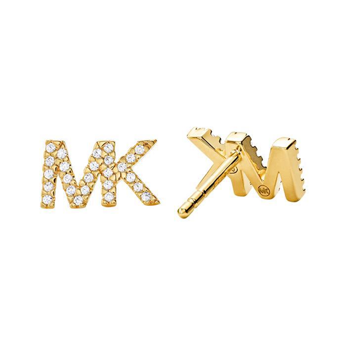 gold mk earrings