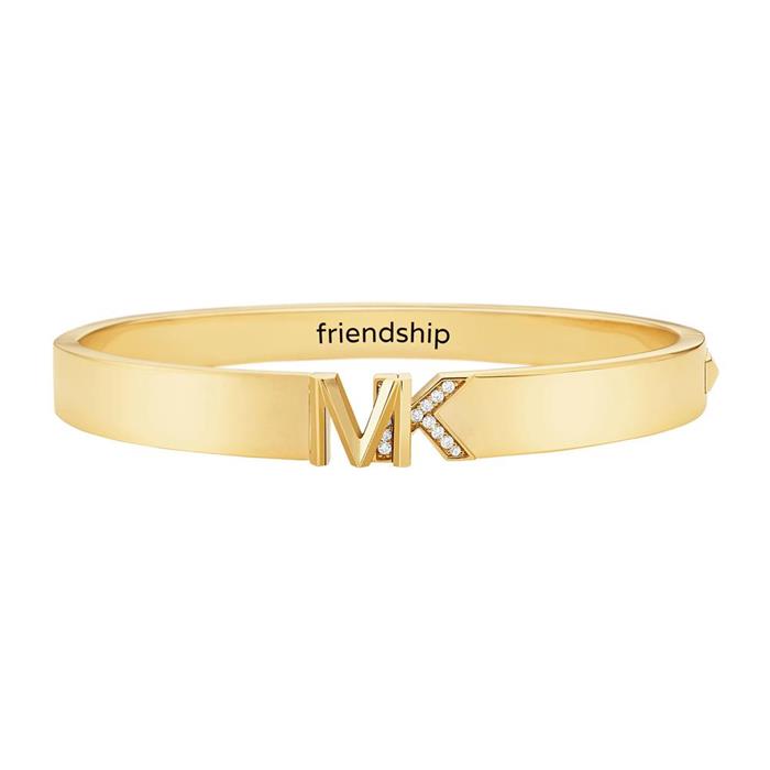Michael Kors Ladies' Engraved Bangle Brass In Stainless Steel, Gold-Plated  MKJ7966710