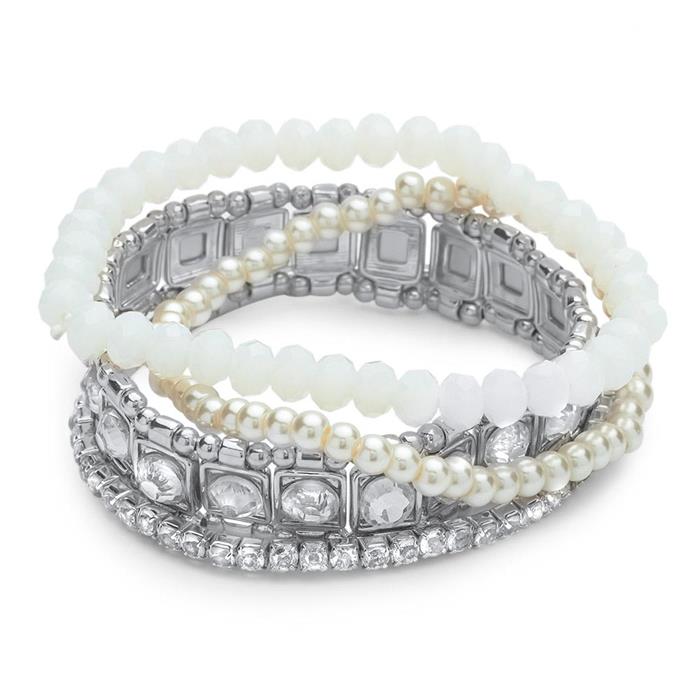 Vierteiliges Armband-Set Modeschmuck Damen