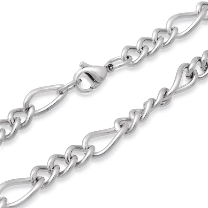 High-gloss polished stainless steel chain figaro chain