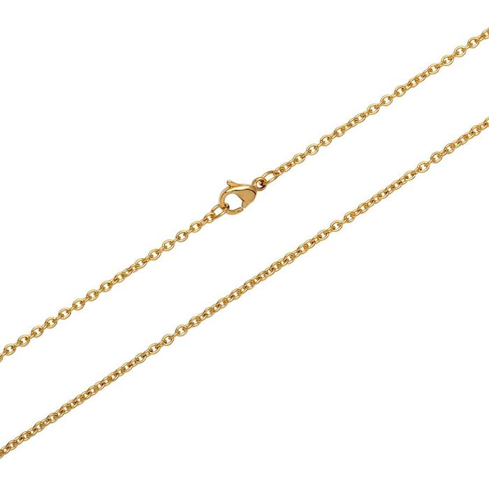 Modern anchor chain stainless steel gold plated