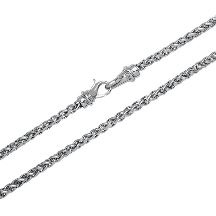 Solid stainless steel chain polished