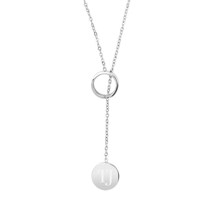 Y-chain for ladies, stainless steel, engravable