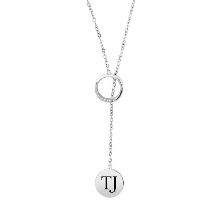 Y-chain for ladies, stainless steel, engravable