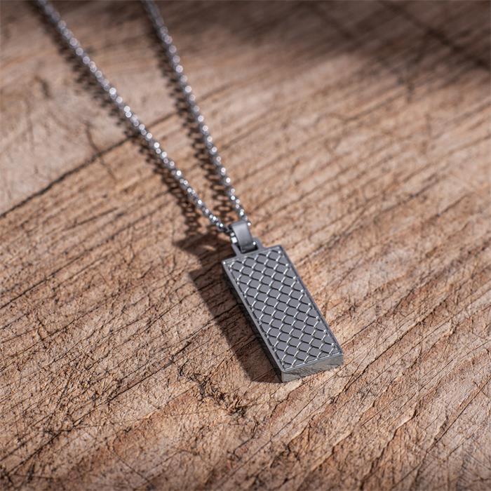 Stainless steel chain and engravable pendant