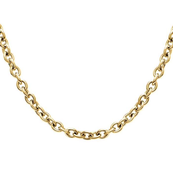 Necklace for ladies in stainless steel, gold plated