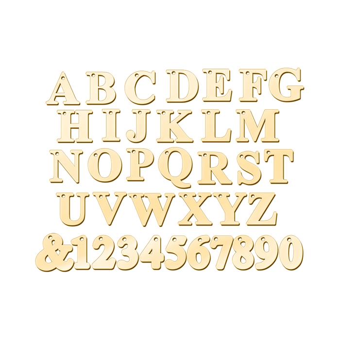 Kette mit wählbaren Buchstaben aus 585er Gold