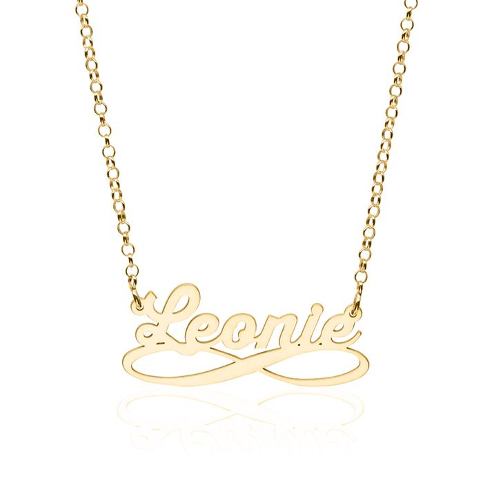 14K gold chain with freely selectable name