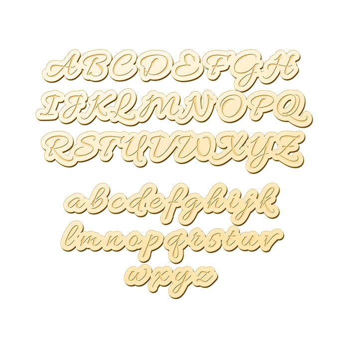 Cadena con nombre seleccionable en oro 14 quilates