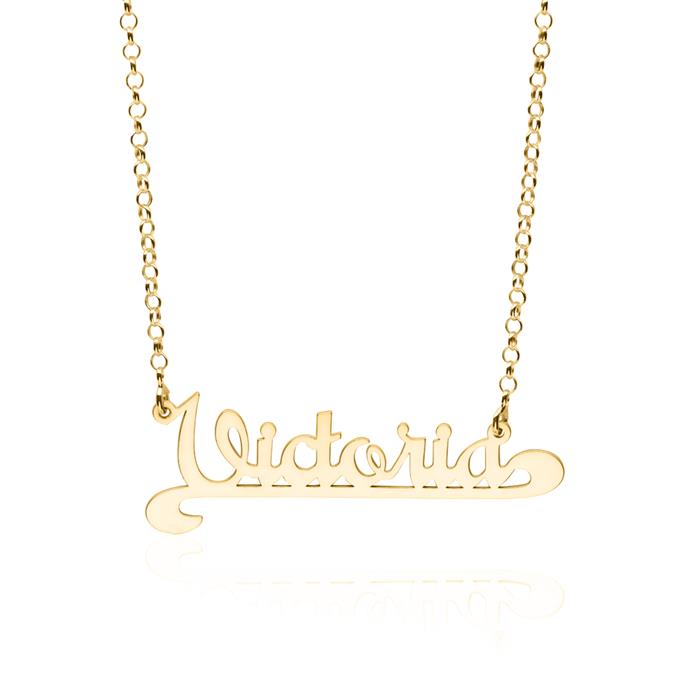 14K gold necklace with selectable naME or term
